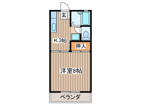 今井ハイツＥ棟の物件間取画像